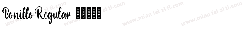 Bonillo Regular字体转换